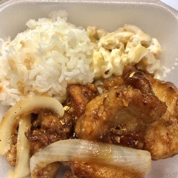 Ohana Dish - Mini Garlic Chicken with Mac Salad - Japanese Near Me - Honolulu, Hawaii Ohana Dish - Mini Garlic Chicken with Mac Salad - Japanese Near Me - Honolulu, Hawaii