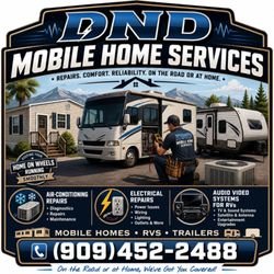 DND Home Services - Mobile home & RV repair in Rancho Cucamonga. AC, electrical, and AV installs. Clean work, fast and reliable service.