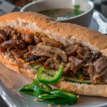 Pike Kitchen - Viet grilled pork banh mi with soup - Korean Near Me - Rockville, Maryland Pike Kitchen - Viet grilled pork banh mi with soup - Korean Near Me - Rockville, Maryland