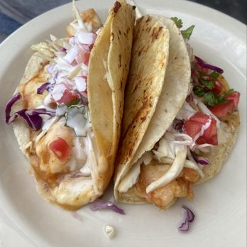 Marea Mía - Coconut Shrimp Tacos delicious - Seafood Near Me - Rosarito, BCN Marea Mía - Coconut Shrimp Tacos delicious - Seafood Near Me - Rosarito, BCN