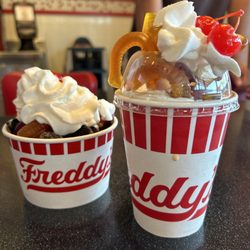 Freddy's Frozen Custard & Steakburgers - DIRT & WORMS sundae & concrete
