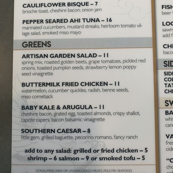 Coop 303 - Menu - New American Near Me - Atlantic Beach, Florida