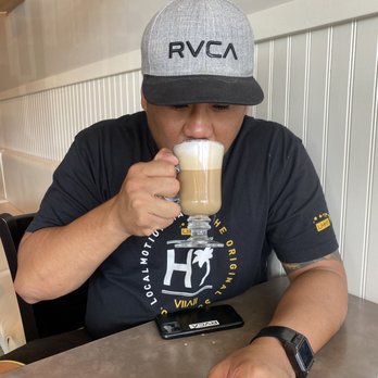 Moena Café - My honey ordered the caramel macchiato... first time. Was AMAZING. - Cafes Near Me - Honolulu, Hawaii