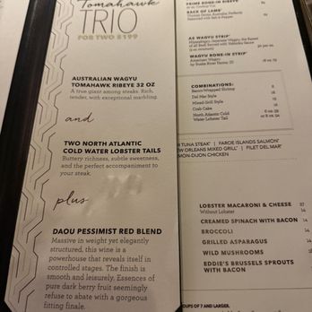 Eddie Merlot's - Menu - Steakhouses Near Me - Fort Wayne, Indiana