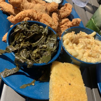 Mojo Old City BBQ - Catfish, collard greens, cornbread and Mac and cheese - Barbeque Near Me - St. Augustine, Florida