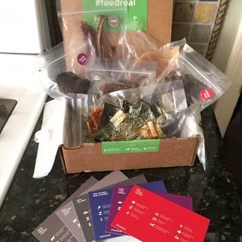 Real Dog Box - The box with product cards to explain/ describe each treat or chew - Pet Services Near Me - San Diego, California Real Dog Box - The box with product cards to explain/ describe each treat or chew - Pet Services Near Me - San Diego, California