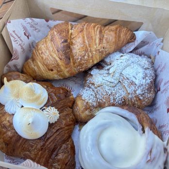 Salted Butter - Butter croissant, lemon meringue croissant, croissant cinnamon roll, almond croissant - Desserts Near Me - Pasadena, California Salted Butter - Butter croissant, lemon meringue croissant, croissant cinnamon roll, almond croissant - Desserts Near Me - Pasadena, California