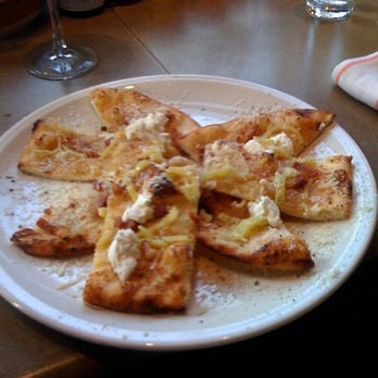 Nopa - flatbread with goat cheese peppers and bacon - New American Near Me - San Francisco, California Nopa - flatbread with goat cheese peppers and bacon - New American Near Me - San Francisco, California