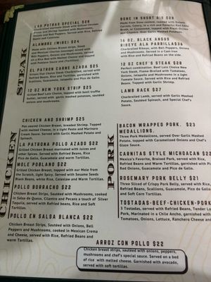 Menu photo 1 Las Potras Mexican Restaurant Granby, CT Menu photo 1 Las Potras Mexican Restaurant Granby, CT