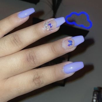 Allure Nails - My purple butterfly nails, first time I went. - Nail Salons Near Me - Santa Ana, California Allure Nails - My purple butterfly nails, first time I went. - Nail Salons Near Me - Santa Ana, California