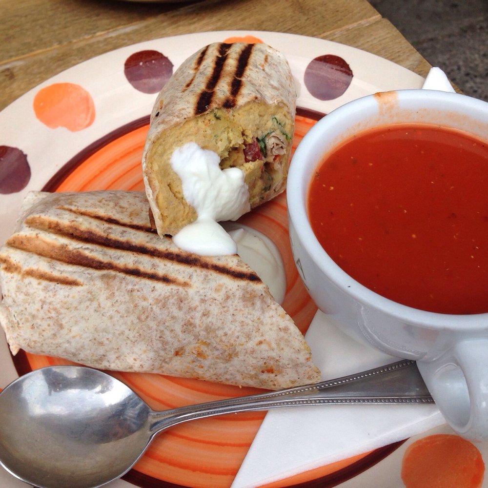 Food Game - falafel wrap and tomato soup - Breakfast & Brunch Near Me - Dublin, D