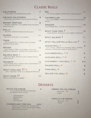 Menu photo 4 Izmi Sushi Bar Santa Fe, NM