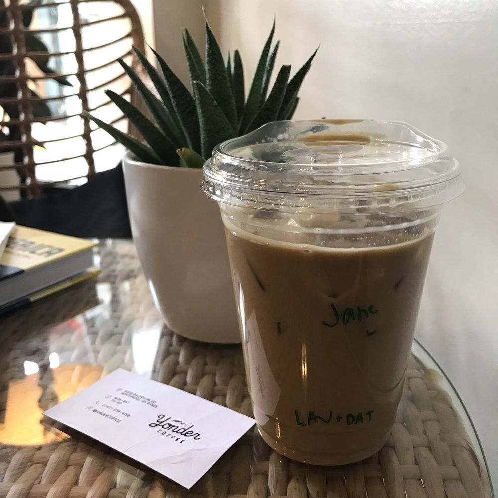 Yonder Coffee - Iced Lavendar Latte with Oat Milk - Coffee & Tea Near Me - Northridge, California Yonder Coffee - Iced Lavendar Latte with Oat Milk - Coffee & Tea Near Me - Northridge, California