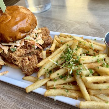 Great Maple - Spicy Fried Chicken Sandwich - New American Near Me - Newport Beach, California