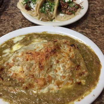 El Cantarito - Taco Tuesday. Couldn't say no to the 'burrito especial' love chile verde - Mexican Near Me - Placentia, California