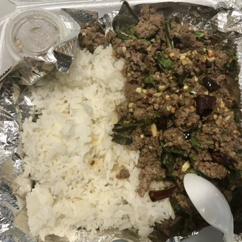 Gotji's Kitchen - Damn I love this T16. Pad Ka Prao Beef!! Got extra spicy so good!!! - Thai Near Me - Buda, Texas