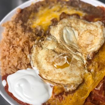 Cotija's Taco Shop - Red chilaquiles. - Mexican Near Me - Temecula, California