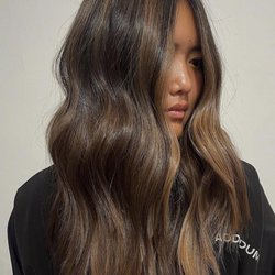 Addendum Salon - Custom highlights, tip outs, plus an all over gloss by Addendum Salon