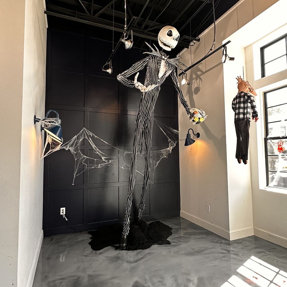Vampire Penguin - a skeleton hanging from the ceiling - Desserts Near Me - Cumming, Georgia Vampire Penguin - a skeleton hanging from the ceiling - Desserts Near Me - Cumming, Georgia