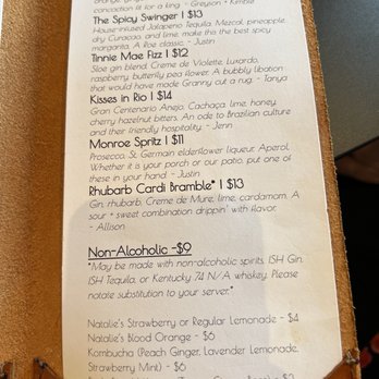 The Roe - Cocktail menu - Sandwiches Near Me - Monroe, Georgia The Roe - Cocktail menu - Sandwiches Near Me - Monroe, Georgia
