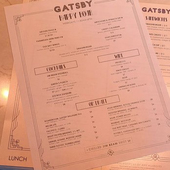 GATSBY - Menus - Cocktail Bars Near Me - Washington, DC, District of Columbia GATSBY - Menus - Cocktail Bars Near Me - Washington, DC, District of Columbia