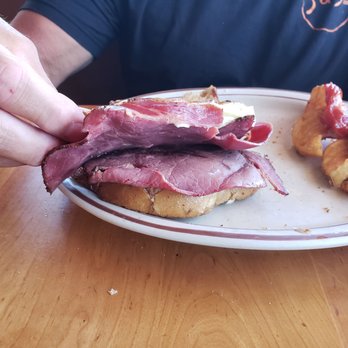 Moab Grill - Reuben sandwich with 2 thin slices of cornbeef. - American Near Me - Moab, Utah