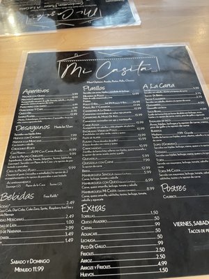 Menu photo 2 Mi Casita Darlington, WI