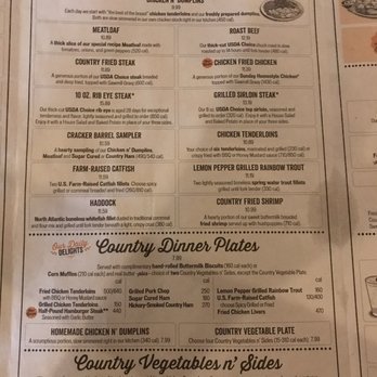 Cracker Barrel Old Country Store - Menu page with our choices on it - Breakfast & Brunch Near Me - Baraboo, Wisconsin Cracker Barrel Old Country Store - Menu page with our choices on it - Breakfast & Brunch Near Me - Baraboo, Wisconsin