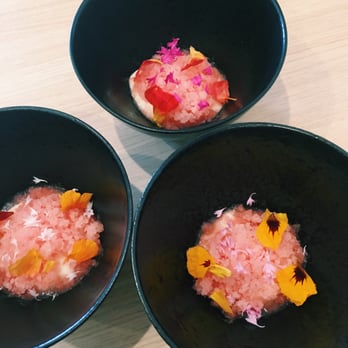 Kato - buttermilk pudding topped with guava ice - Taiwanese Near Me - Los Angeles, California Kato - buttermilk pudding topped with guava ice - Taiwanese Near Me - Los Angeles, California
