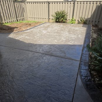 Rider Concrete & Excavation - Stsmped and colored concrete patio with contrasting border. - Masonry/Concrete Near Me Rider Concrete & Excavation - Stsmped and colored concrete patio with contrasting border. - Masonry/Concrete Near Me