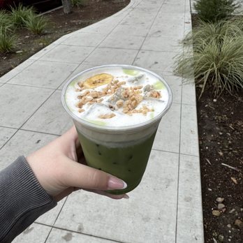 Sun House Cafe - Banana Matcha - Coffee & Tea Near Me - Sacramento, California Sun House Cafe - Banana Matcha - Coffee & Tea Near Me - Sacramento, California