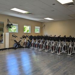 Oakway FiiT - new hardwood floors in group fitness room