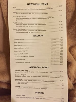 Menu photo 1 La Hacienda Mexican Restaurant Tatum, TX Menu photo 1 La Hacienda Mexican Restaurant Tatum, TX
