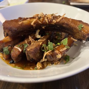 Sego Restaurant - Sweet spicy pork ribs! They were pretty good, a little salty to our taste but still quite good! - New American Near Me - Kanab, Utah Sego Restaurant - Sweet spicy pork ribs! They were pretty good, a little salty to our taste but still quite good! - New American Near Me - Kanab, Utah