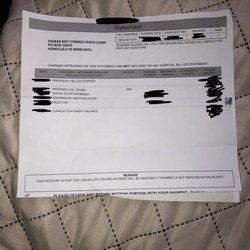 James Lee, MD - "Billing Statement" ...what a joke