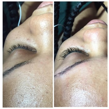 Lashes by Ann - Left (before) Right (after) I work in a professional environment & wanted a little length and fullness. I this natural look - Eyelash Service Near Me - Houston, Texas Lashes by Ann - Left (before) Right (after) I work in a professional environment & wanted a little length and fullness. I this natural look - Eyelash Service Near Me - Houston, Texas