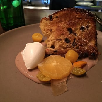 SPQR - Seasonal dessert - toasted panettone with gelato and fruits. Only okay and $15 - Italian Near Me - San Francisco, California SPQR - Seasonal dessert - toasted panettone with gelato and fruits. Only okay and $15 - Italian Near Me - San Francisco, California