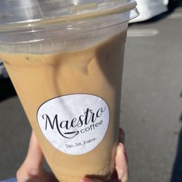 Iced caramel macchiato