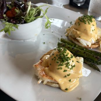 George Bistro + Bar - Lobster Eggs Benedict - New American Near Me - Pensacola, Florida George Bistro + Bar - Lobster Eggs Benedict - New American Near Me - Pensacola, Florida