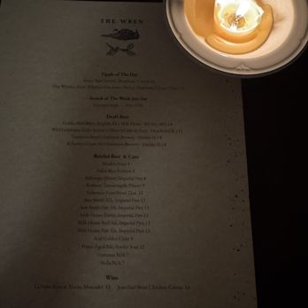 The Wren - Menu in the back room - Pubs Near Me - Baltimore, Maryland The Wren - Menu in the back room - Pubs Near Me - Baltimore, Maryland