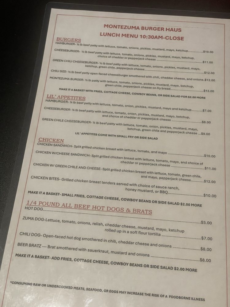 Montezuma burger Haus
