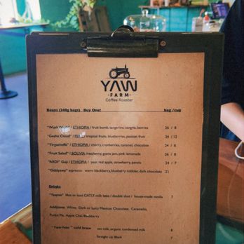 Yaw Farm Coffee Roaster - Menu as of 5/23/26 - Coffee Roasteries Near Me - Las Vegas, Nevada Yaw Farm Coffee Roaster - Menu as of 5/23/26 - Coffee Roasteries Near Me - Las Vegas, Nevada