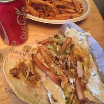 Paramount Fine Foods - Inside of Chicken shawarma. More fries then meat and anything else really. - Middle Eastern Near Me - Burlington, Ontario Paramount Fine Foods - Inside of Chicken shawarma. More fries then meat and anything else really. - Middle Eastern Near Me - Burlington, Ontario