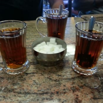 Amoo's Restaurant - End of the meal saffron tea... a perfect end - Persian/Iranian Near Me - McLean, Virginia Amoo's Restaurant - End of the meal saffron tea... a perfect end - Persian/Iranian Near Me - McLean, Virginia