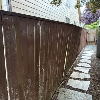 FenceWorks NW - Before. Rotten, tipping and dangerous. - Fences & Gates Near Me FenceWorks NW - Before. Rotten, tipping and dangerous. - Fences & Gates Near Me