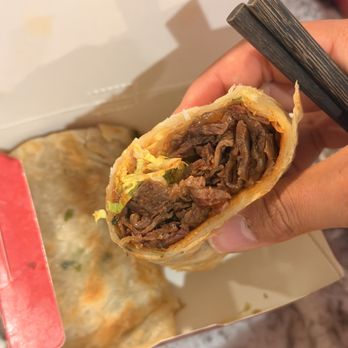 Dough Zone Dumpling House - Downtown Bellevue - beef pancake wrap - Chinese Near Me - Bellevue, Washington Dough Zone Dumpling House - Downtown Bellevue - beef pancake wrap - Chinese Near Me - Bellevue, Washington