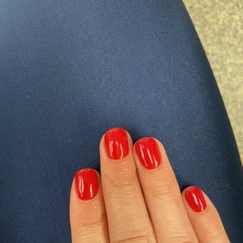 Ambient Nails & Spa - Dip manicure, red apple - Nail Salons Near Me - New York, New York Ambient Nails & Spa - Dip manicure, red apple - Nail Salons Near Me - New York, New York