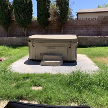 Jr's Lawn Maintenance - Backyard Before (don't mind the dead grass, that's my fault) - Landscaping Near Me - Henderson, Nevada