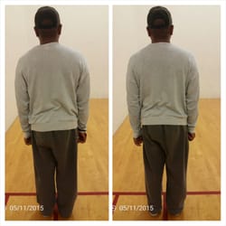 Body ReAlign - Vance before and after from just one session of 20 minutes of stretching/corrective exercise, relieving his sciatica and low back pain.