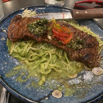 Inka Grill - Linguini verde con bistec - Peruvian Near Me - Greensboro, North Carolina Inka Grill - Linguini verde con bistec - Peruvian Near Me - Greensboro, North Carolina
